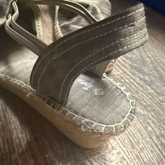 Toni Pons size 40 NEW wool “wld” Chic Metallic Wedge Espadrilles - Picture 9 of 15